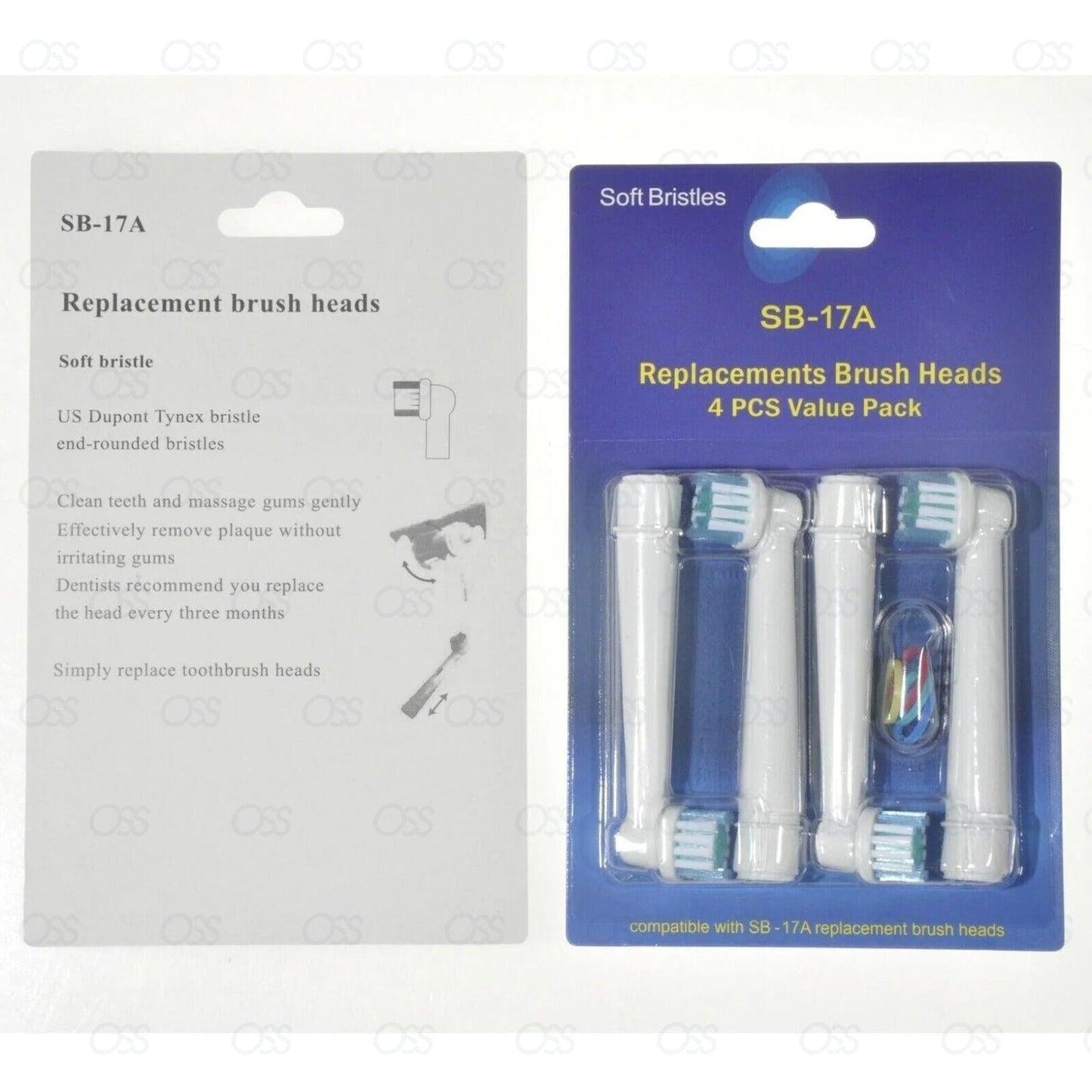 Toothbrush Heads Replacement Brush for Electric Oral-B Braun Compatible 4 PACK Gigi
