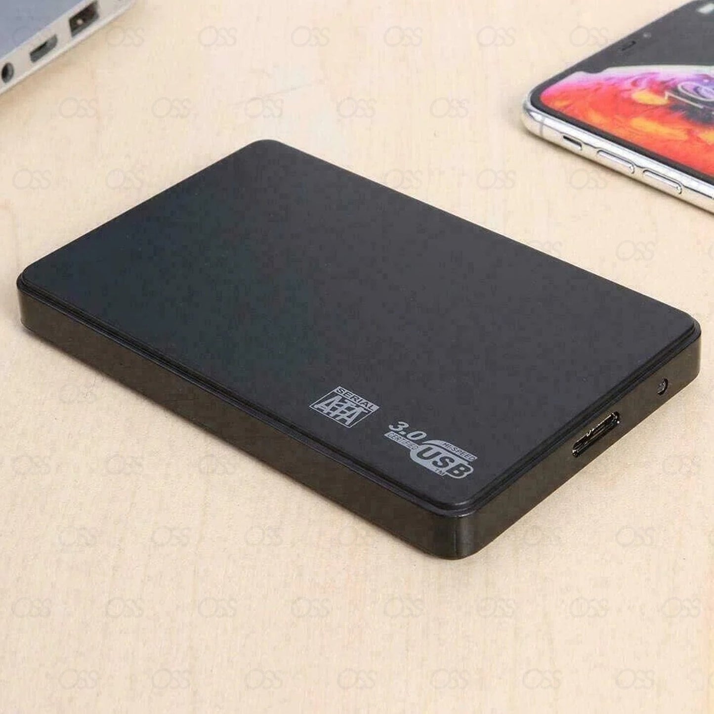 USB 3.0 SATA External Hard Drive Case 2.5 Inch Enclosure Caddy HDD SSD Black
