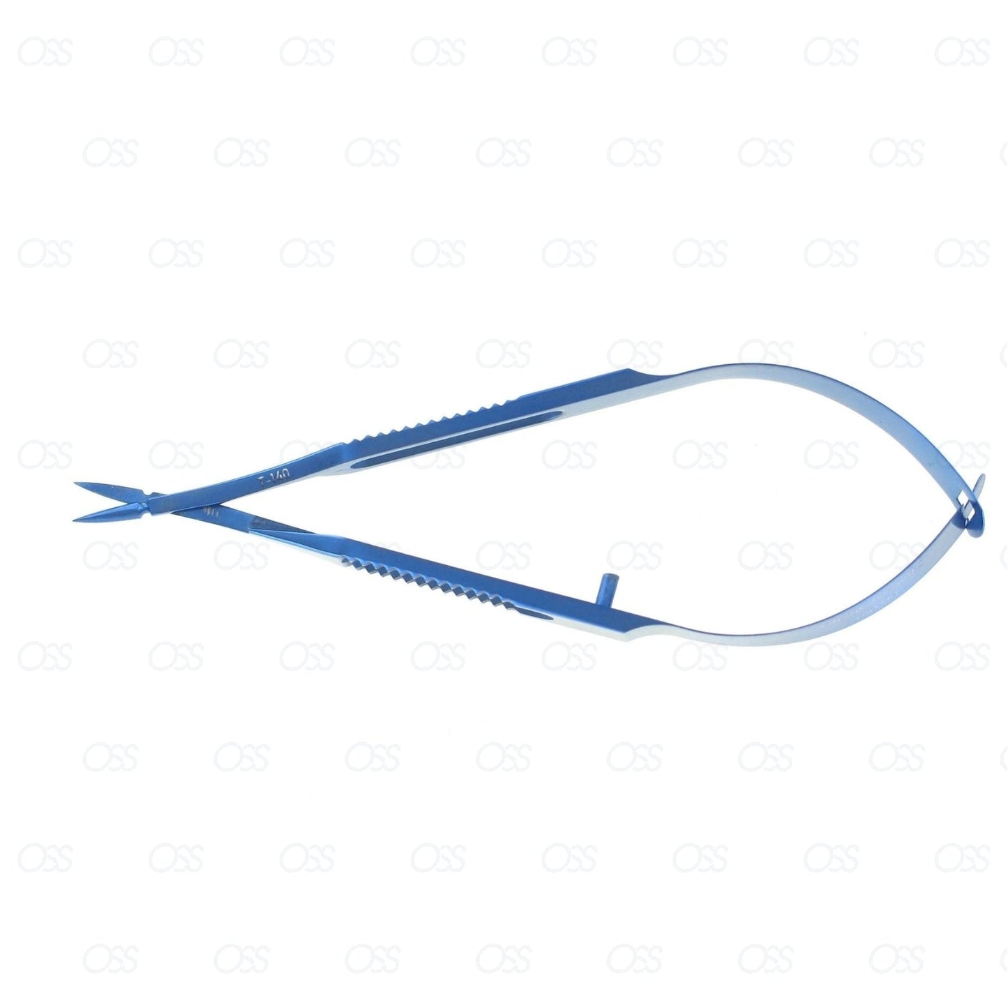Vannas Scissors Angled Straight Forceps, Titanium