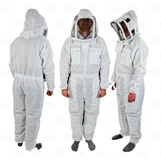 Ventilated Beekeeping Bee Suit, Beekeeper Suit For Professional Beekeepers, Fencing Beekeeping Veil, Comfortable, Sting proof Anti Wasp Suit