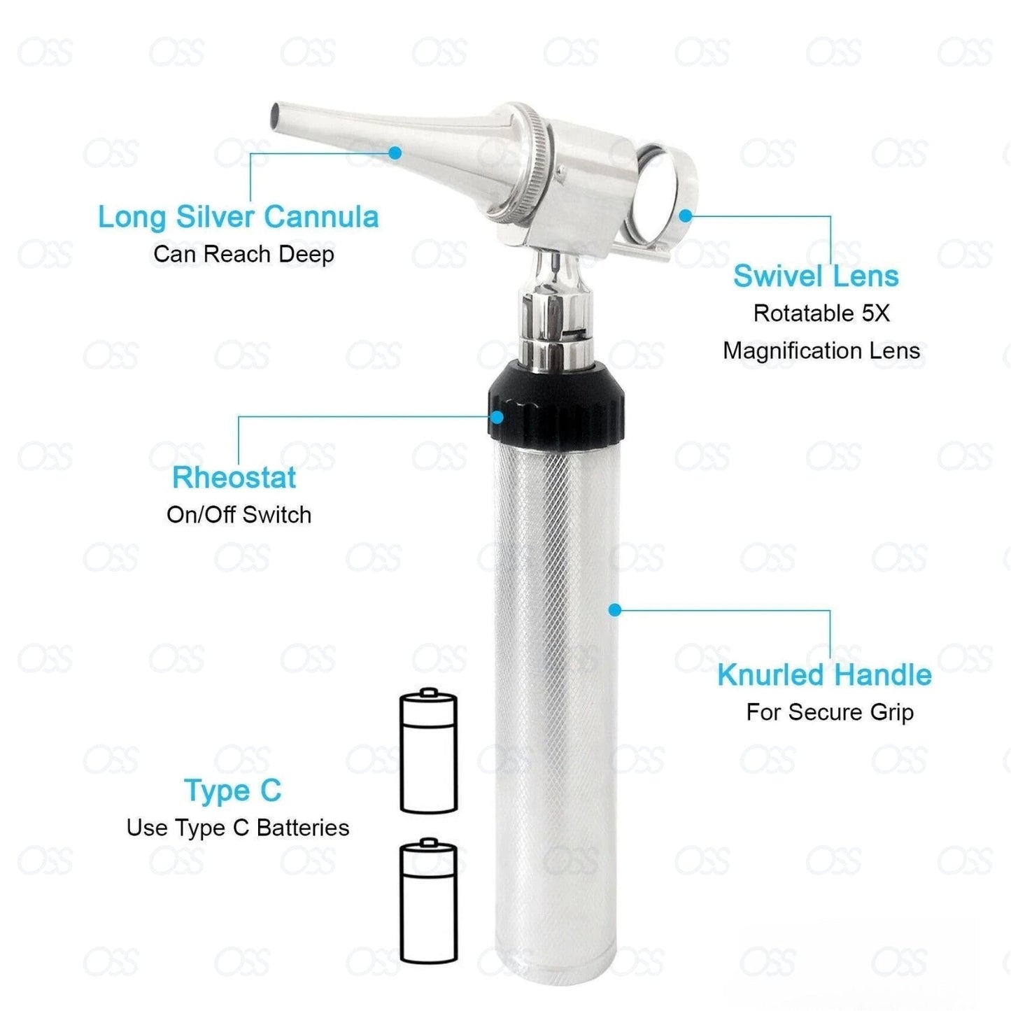 Vet Magniscope ENT Veterinary Otoscope Hartmann Speculum Set Medical Diagnostic Metal Specula