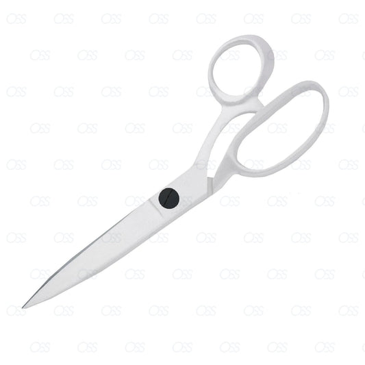 WHITE TAILOR TAILORING SCISSORS STEEL DRESSMAKING SHEARS FABRIC CRAFT CUTTING