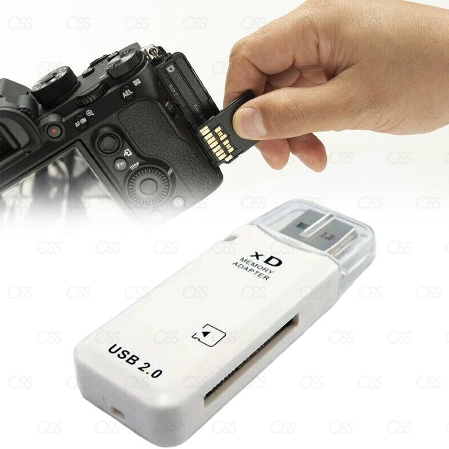 XD Picture Card Reader - USB 2.0 - Memory Adapter for Olympus Fuji Cameras