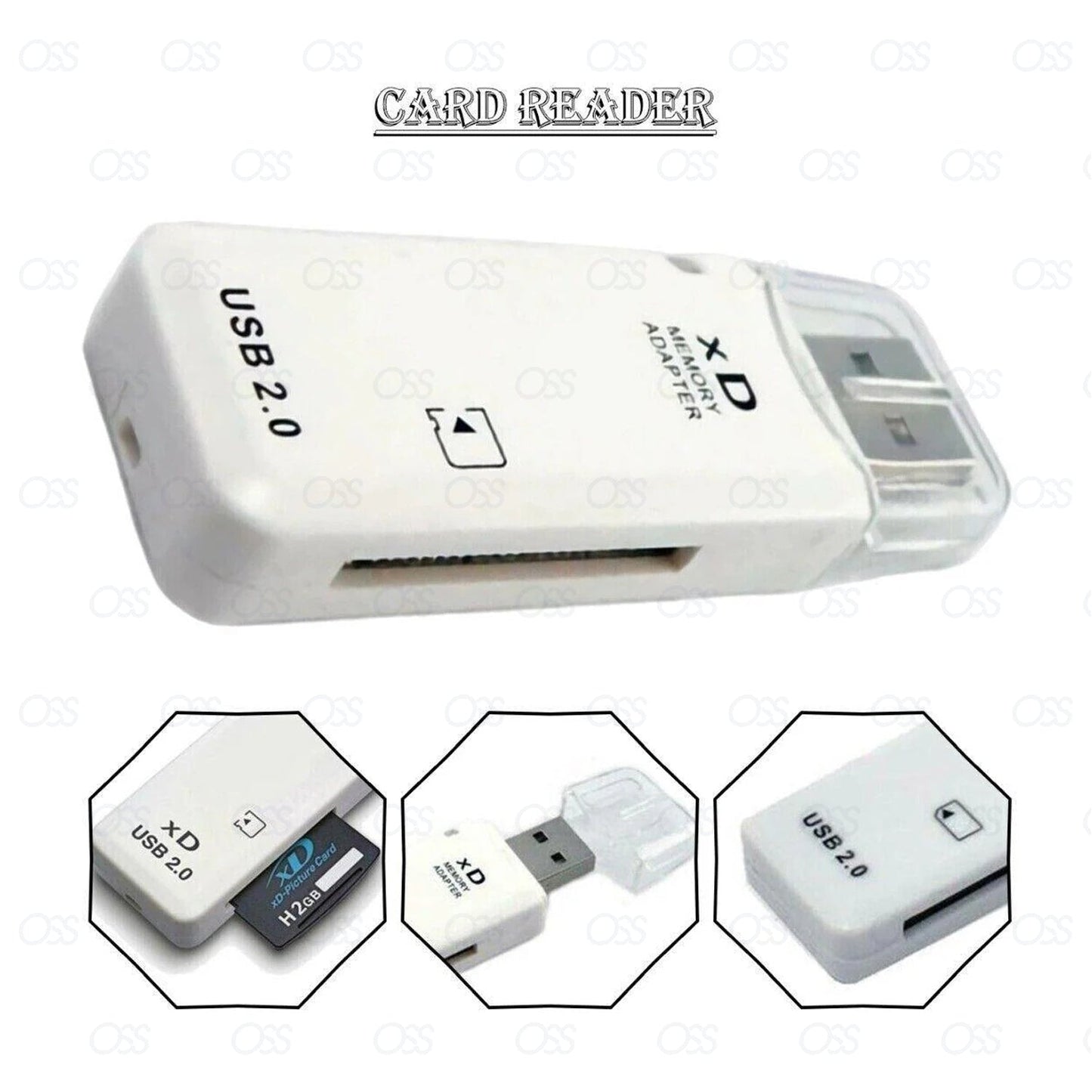 XD Picture Card Reader - USB 2.0 - Memory Adapter for Olympus Fuji Cameras