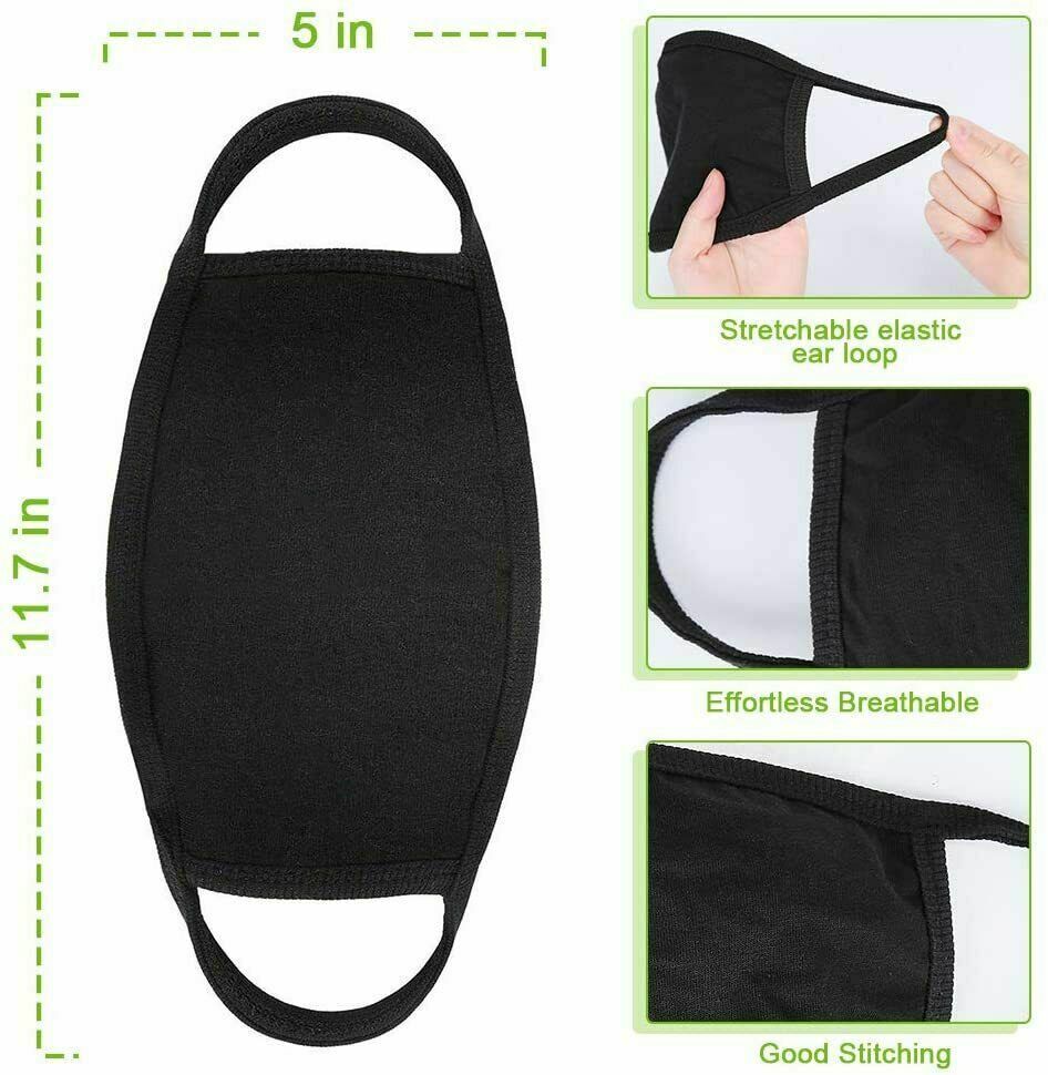 Face Mask Washable Breathable Reusable Adult Mouth Protection Cover Shield Design