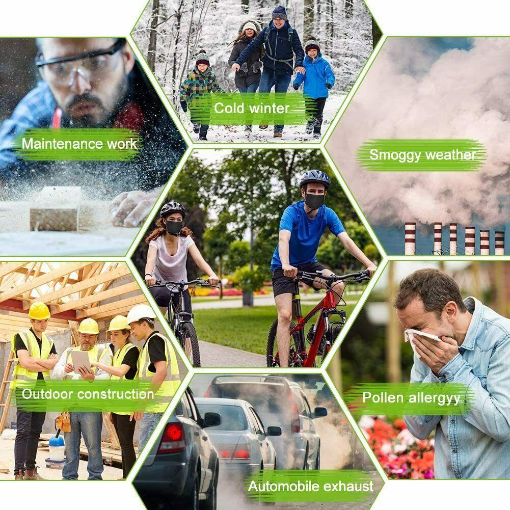 Face Mask Washable Breathable Reusable Adult Mouth Protection Cover Shield Design