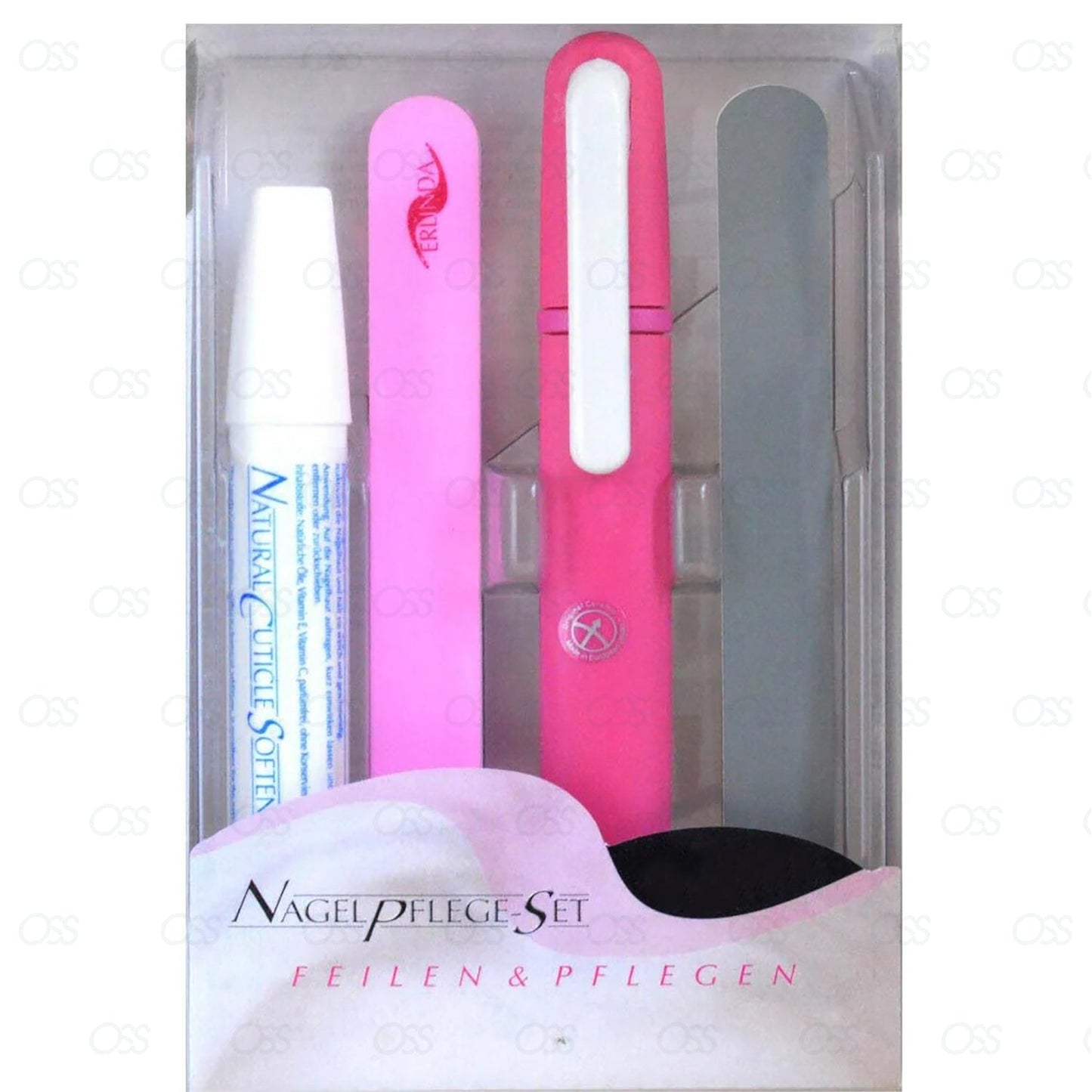 Erlinda Solingen Nail Care Set Manicure Set Grooming Kit for Toe Nail Toenail Care Pedicure Travel Tool Kit Set Women Men Germany