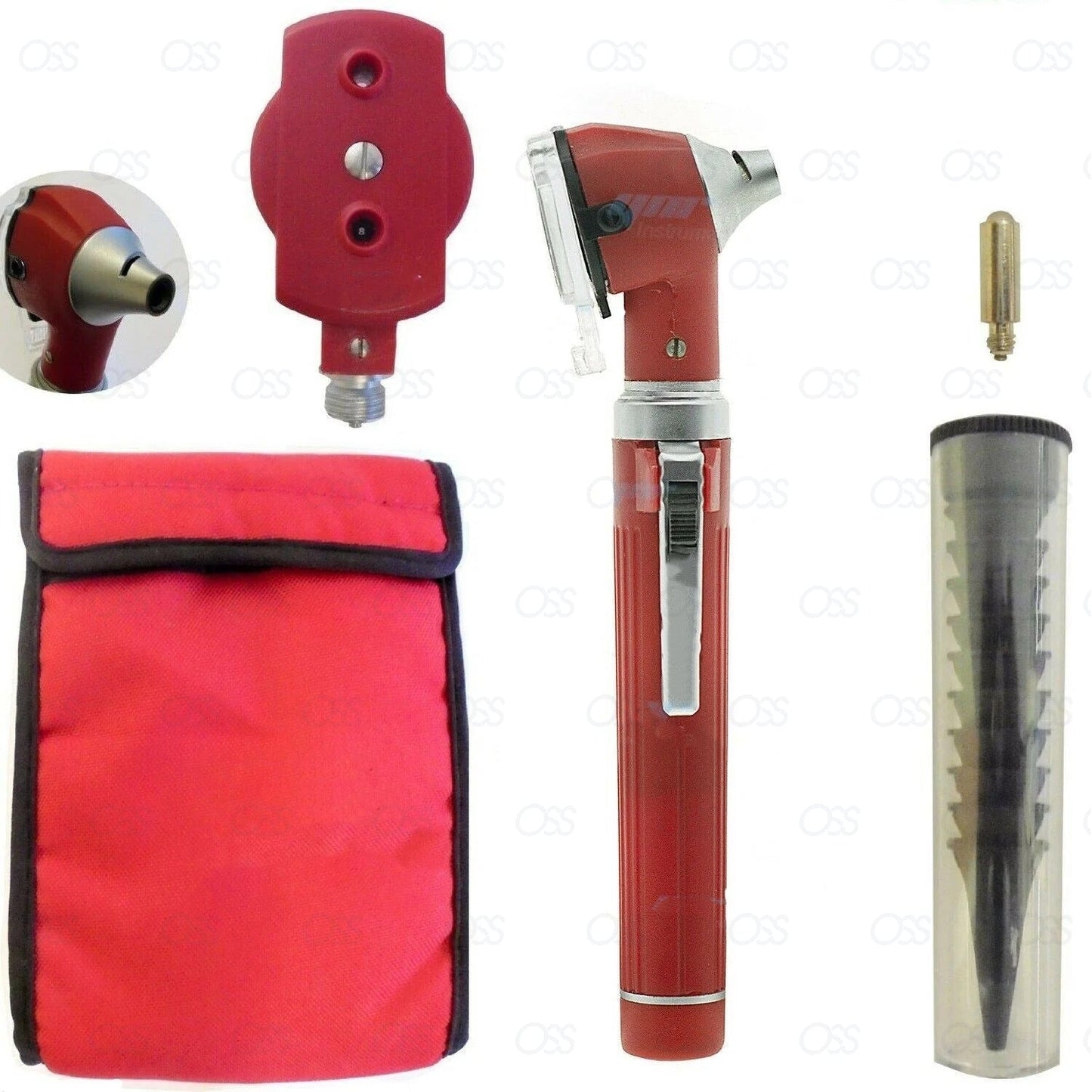 LED F.O. Otoscope and Ophthalmoscope Set Essential Diagnostic Tools for Healthcare Providers