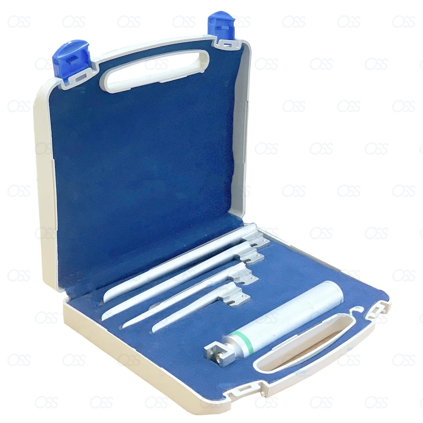 Miller Laryngoscope with Fibre Optic 4-Blade Set Diagnostic Conventional Superior Illumination for Safe Airway