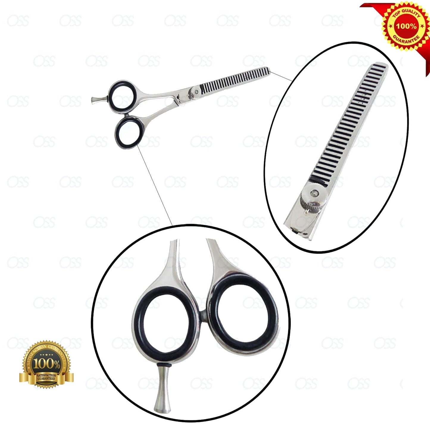 Left Hand Hairdressing Thinning Barber Cutting Razor Scissors Salon Shears 5.5"