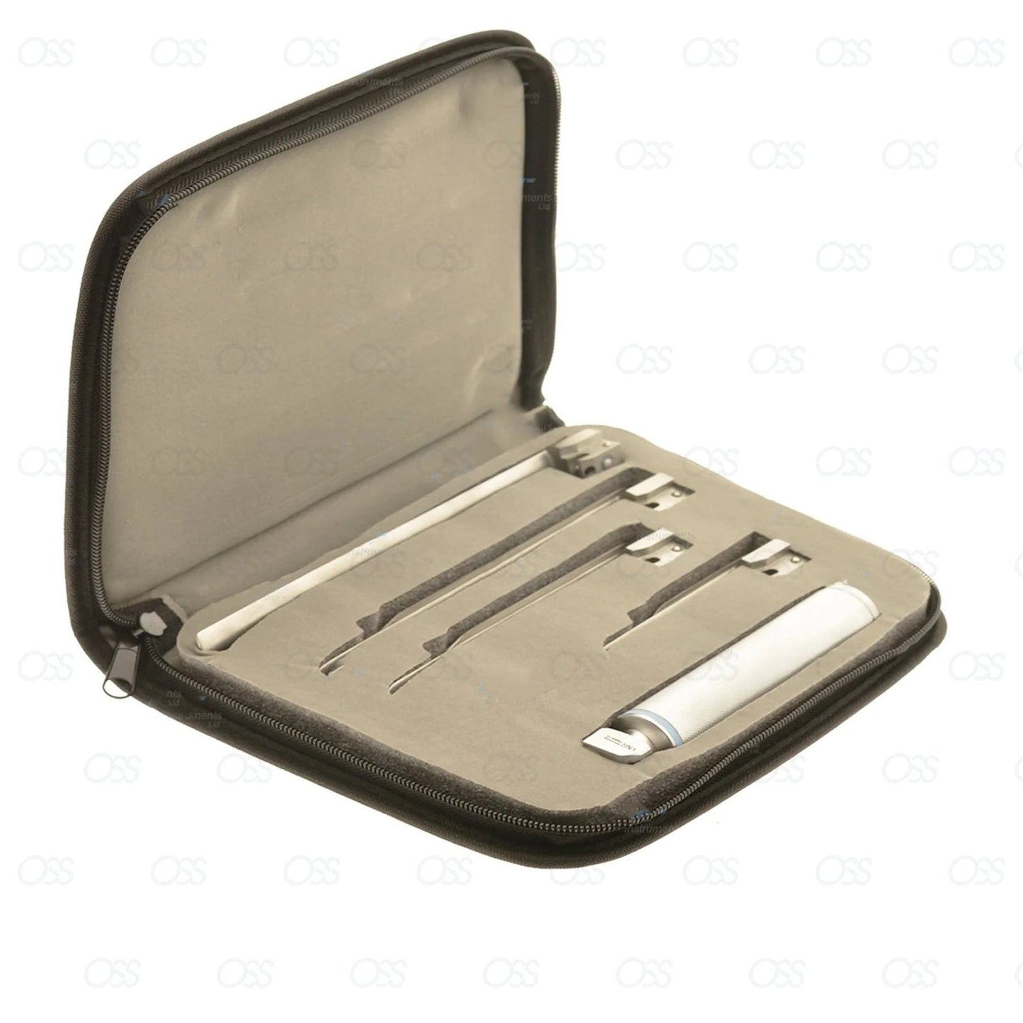 Miller Laryngoscope with Fibre Optic 4-Blade Set Diagnostic Conventional Superior Illumination for Safe Airway