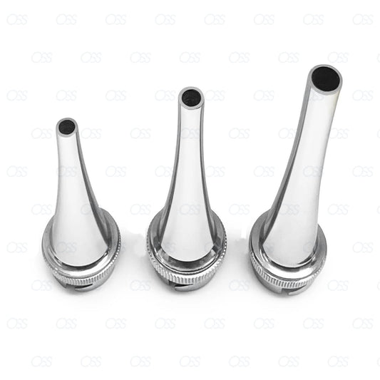 Magniscope Hartman Ear Specula ENT Diagnostic Medical Equipment Surgical Stainless Steel 3 Pcs Set