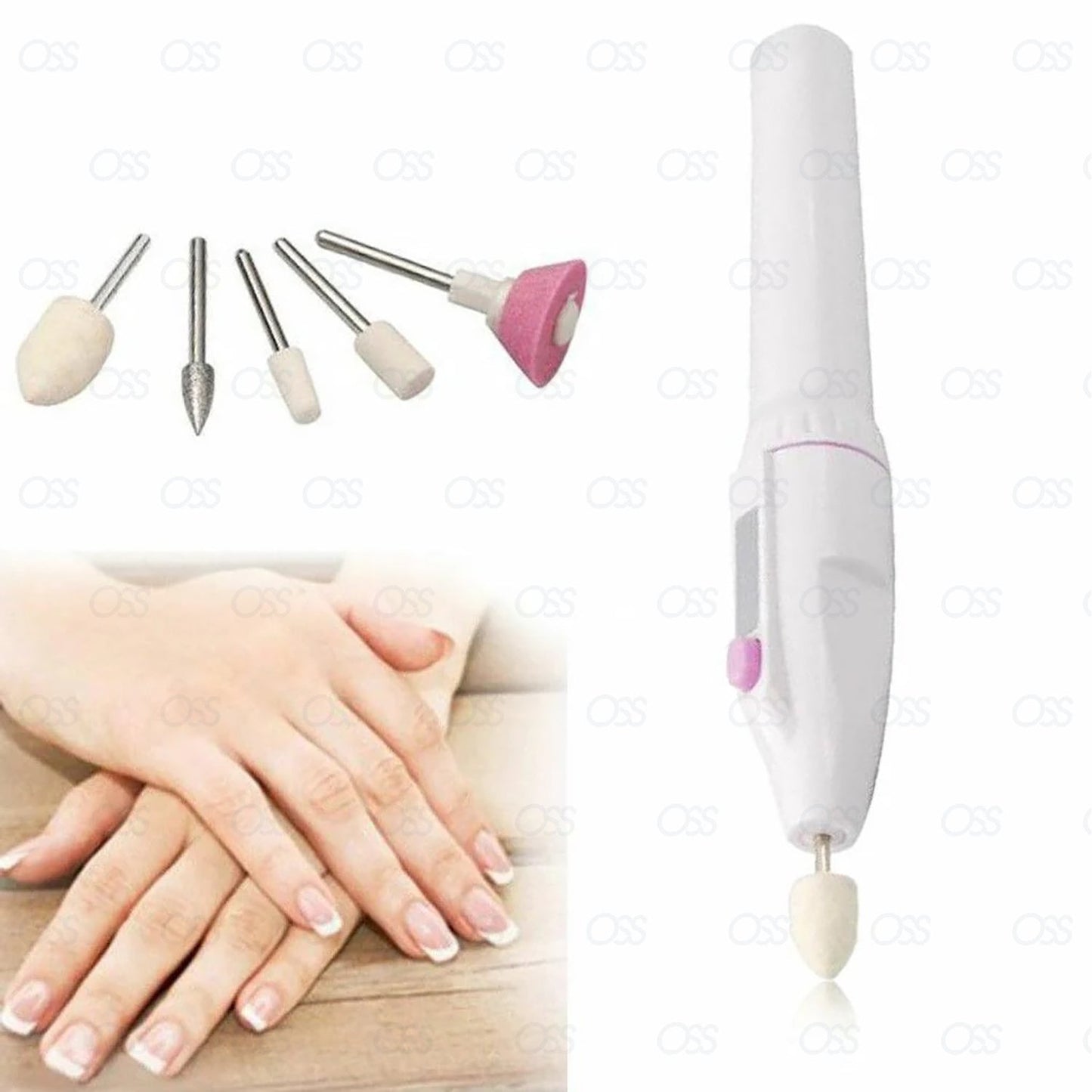 Professional Electric Nail File Drill Portable Manicure Pedicure Machine Set