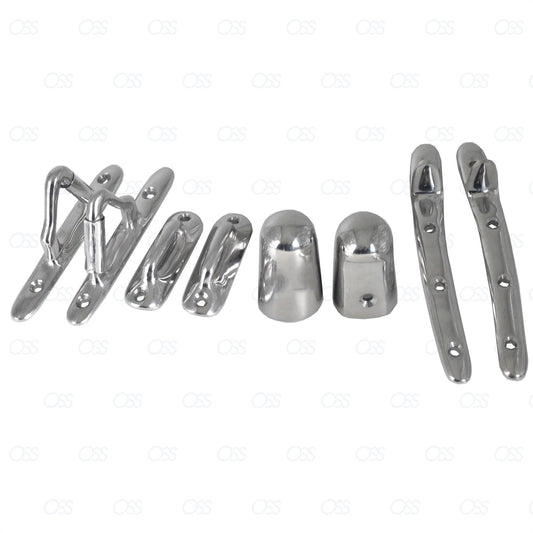 Instruments England Horse Carriage white metal shaft fittings Horse Cart set