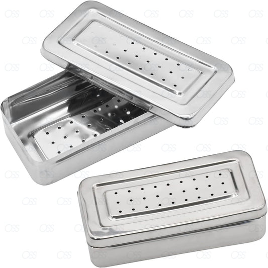 Instruments Box L 9" W 4.5" D 2.5" Surgical Medical Veterinary Stainless Steel