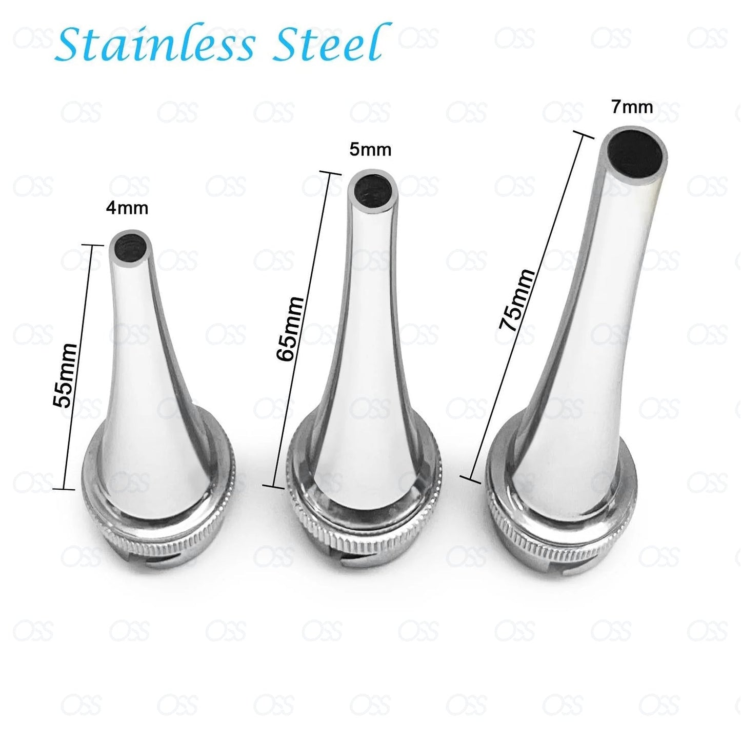 Magniscope Hartman Ear Specula ENT Diagnostic Medical Equipment Surgical Stainless Steel 3 Pcs Set