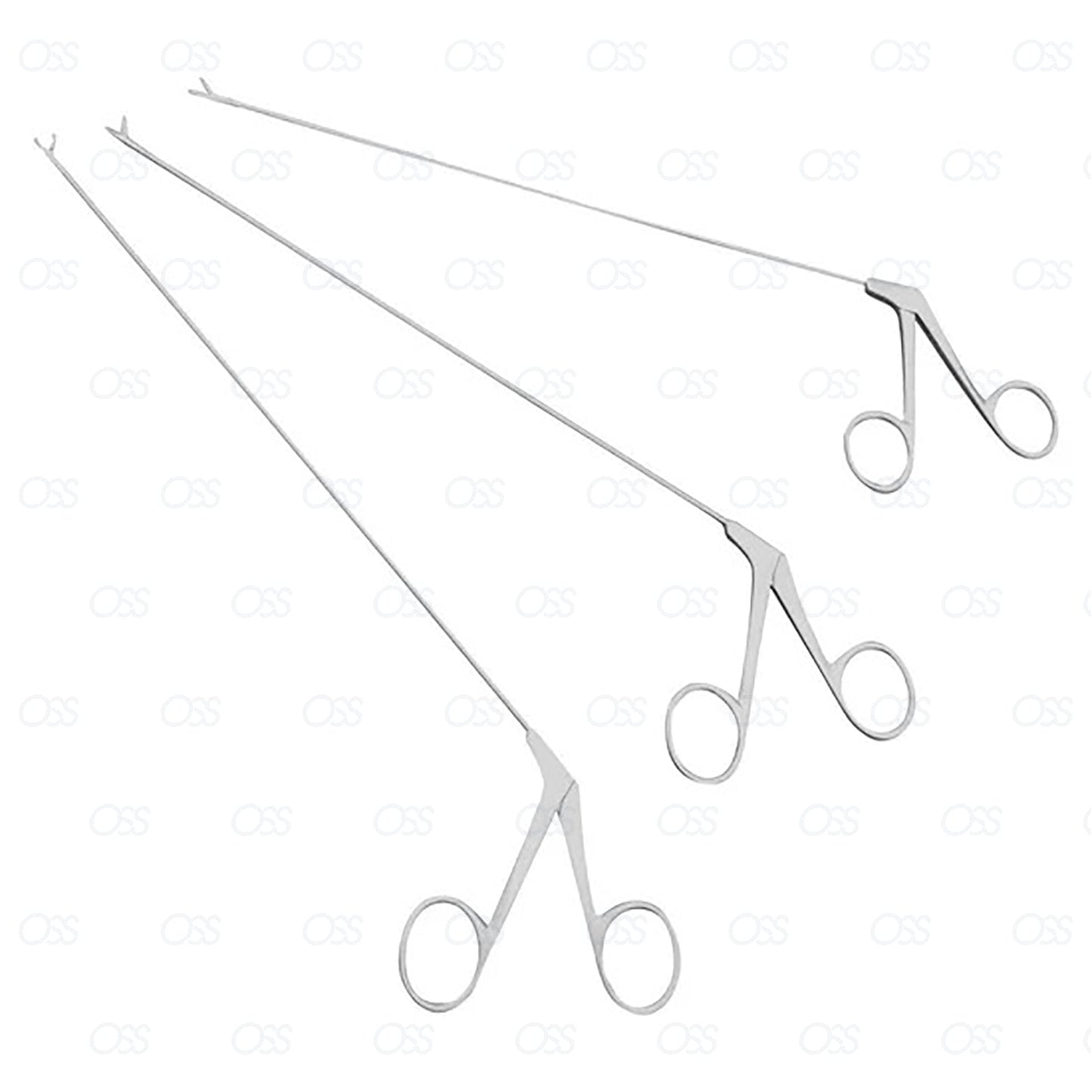 Micro laryngeal forcep set Scissor Grasper Biopsy cup Forceps 2x250mm 3pcs CE
