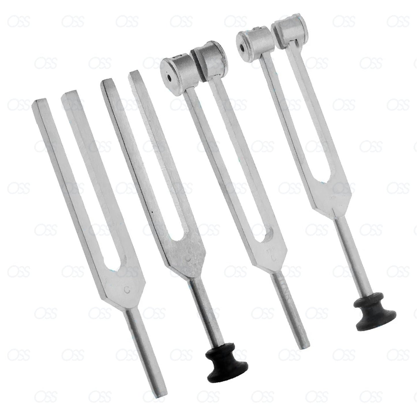 Medical Tuning Tunning Fork Chakra 4pcs 128C Set Aluminium Weight Handle Shuffle