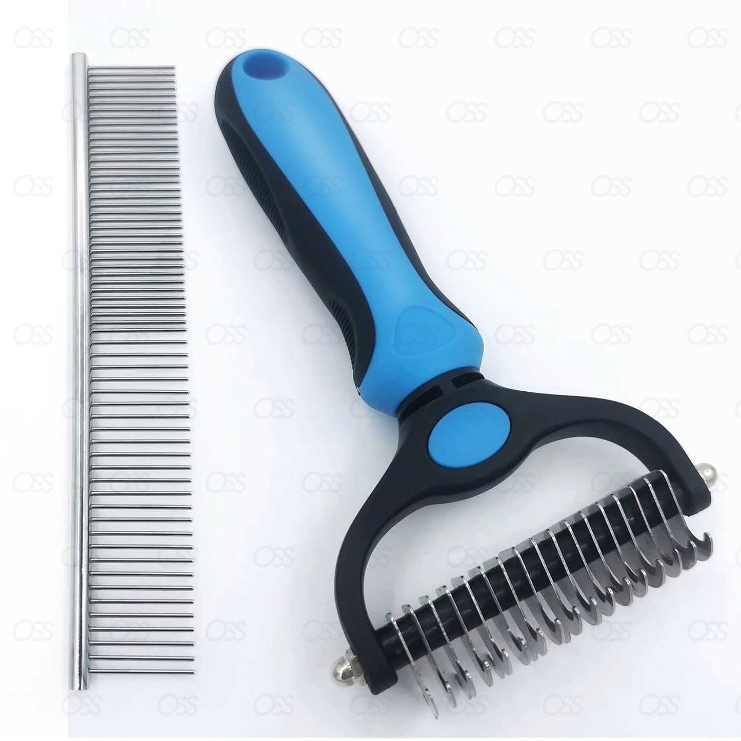 Pet Cat Dog Hair Fur Shedding Trimmer Grooming Dematting Rake Comb Brush Tool UK