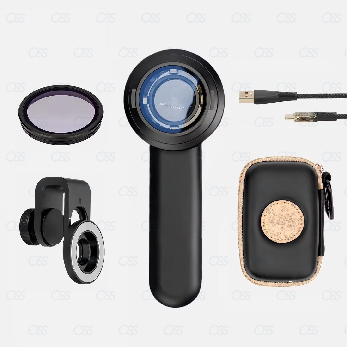 Professional Diagnostic Dermatoscope with Black Optic & Bulb – High-Precision Skin Examination Tool