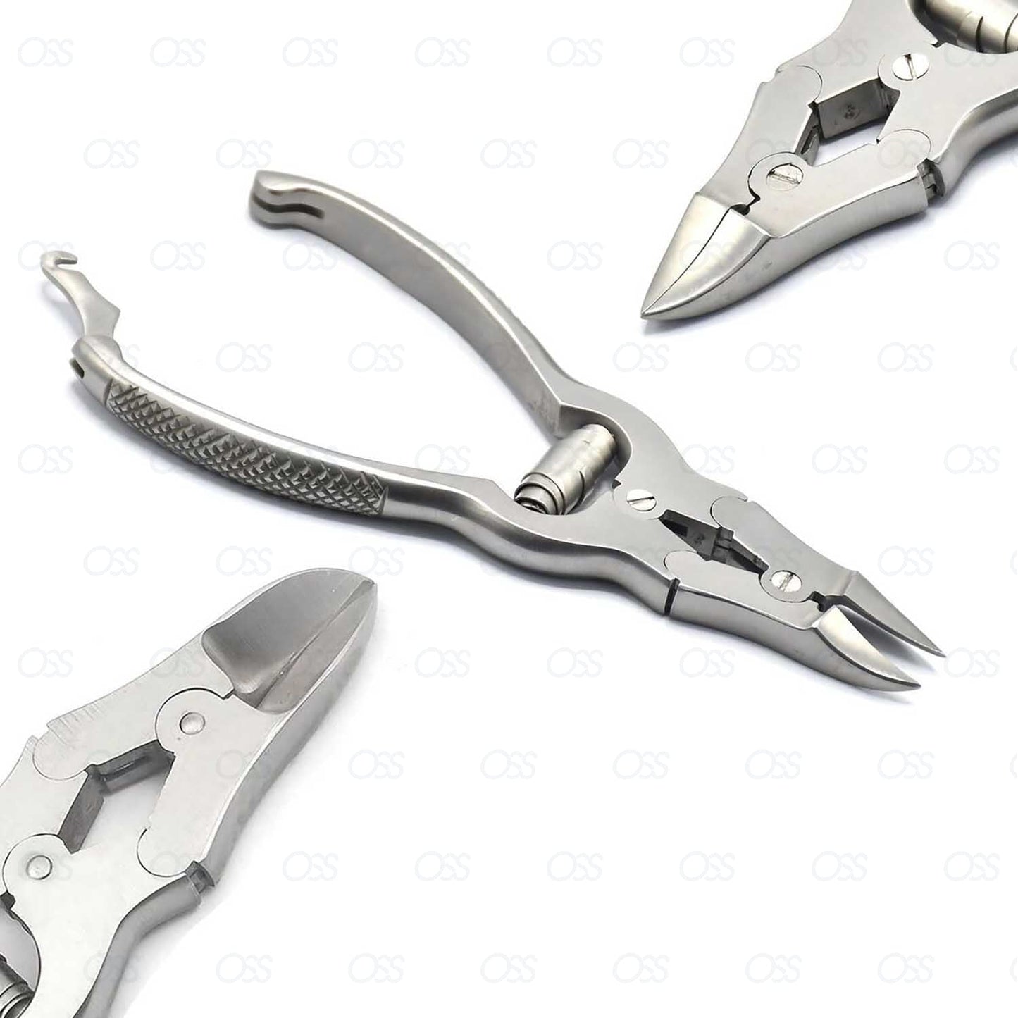 Podiatry Tool German Forged - 5.5 inch Cantilever Nail Nippers to Cut Thick Toe Nails - Hospital Grade - 14cm