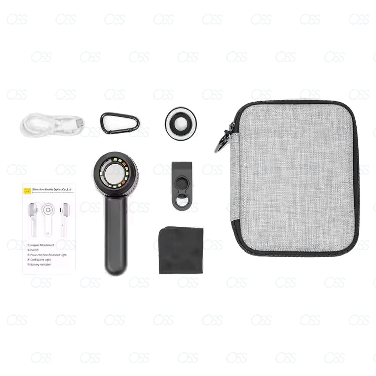 Professional Diagnostic Dermatoscope with Black Optic & Bulb – High-Precision Skin Examination Tool