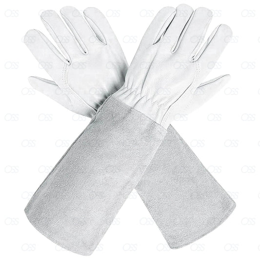 Large Ladies Men Leather Gardening Gloves Thorn Proof Garden Work Strong Gloves