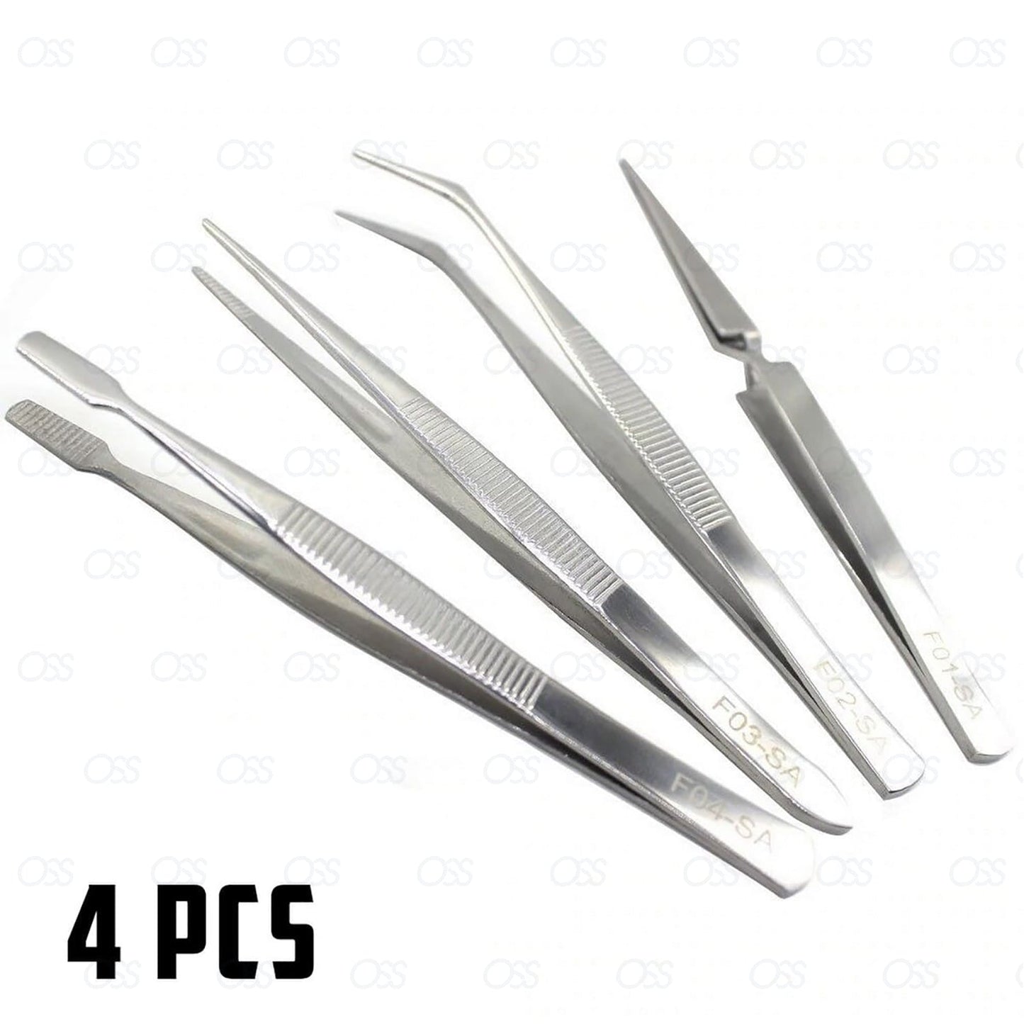 PROFESSIONAL EYEBROW TWEEZERS HAIR BEAUTY SLANTED STAINLESS STEEL TWEEZER TOOL