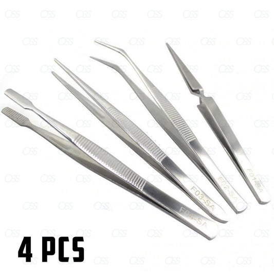 PROFESSIONAL EYEBROW TWEEZERS HAIR BEAUTY SLANTED STAINLESS STEEL TWEEZER TOOL
