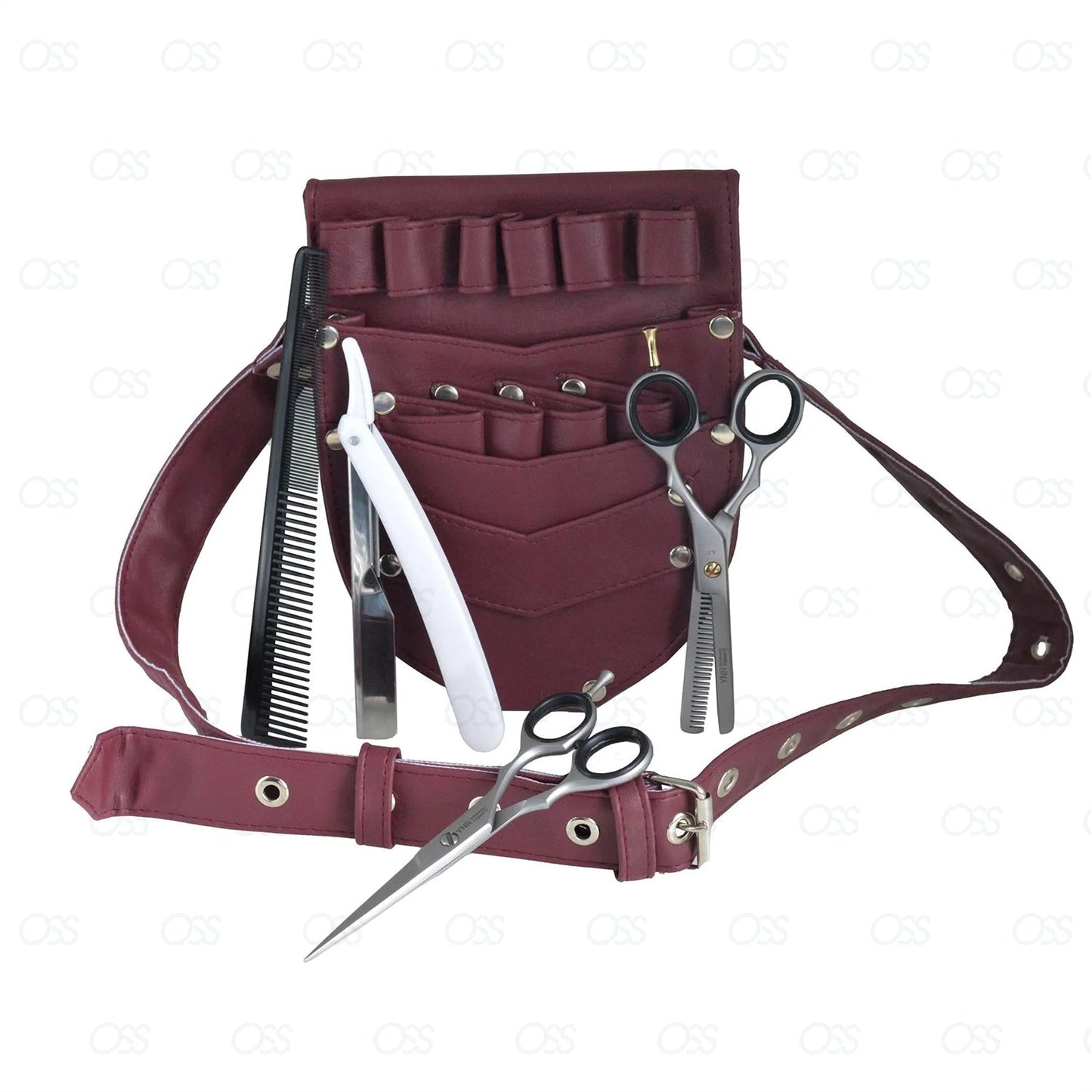 Hairdressing Scissors Barber Scissors Hair Scissors Salon Spa Cutting Thinning Shears 5.5' Holster Pouch Set