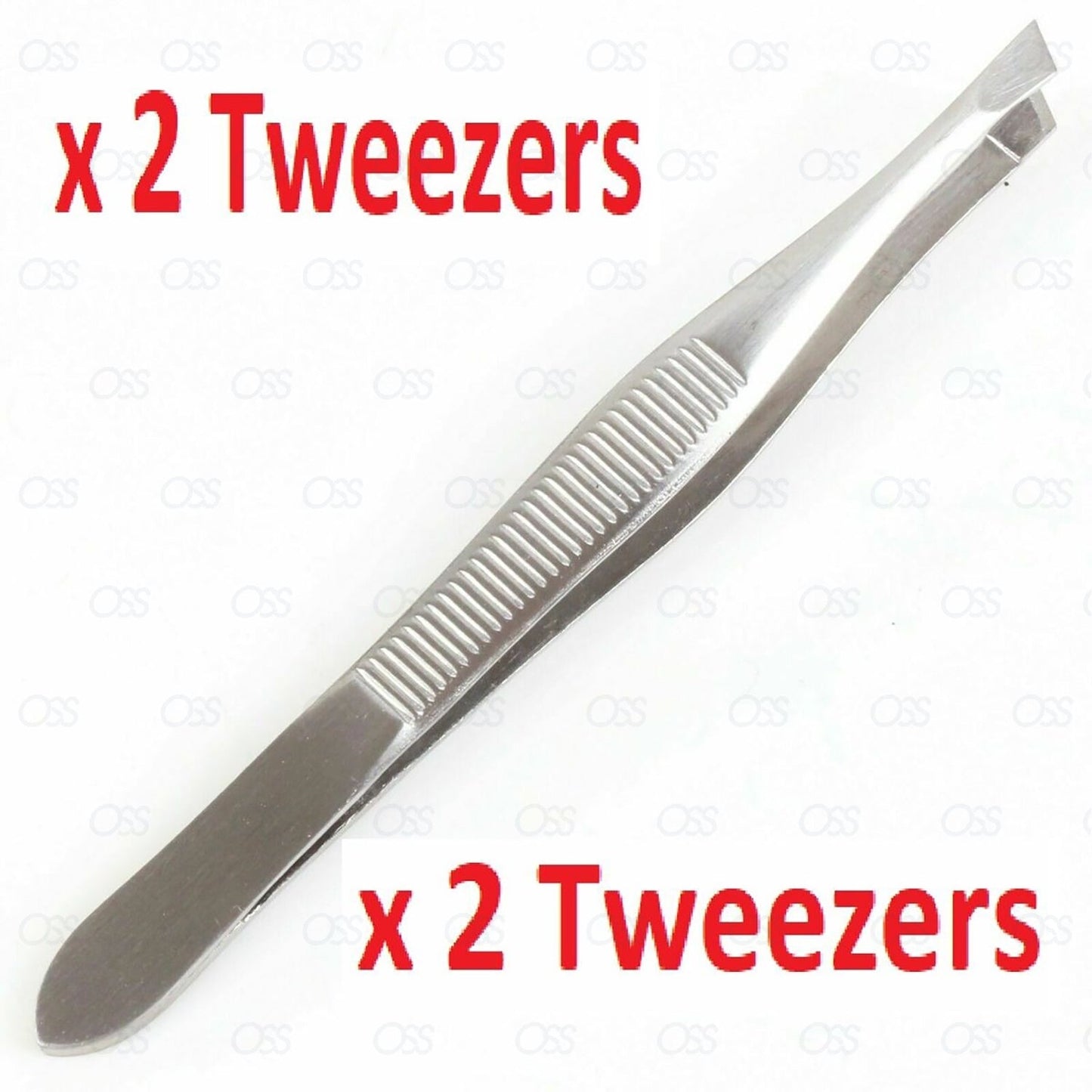 PROFESSIONAL EYEBROW TWEEZERS HAIR BEAUTY SLANTED STAINLESS STEEL TWEEZER TOOL