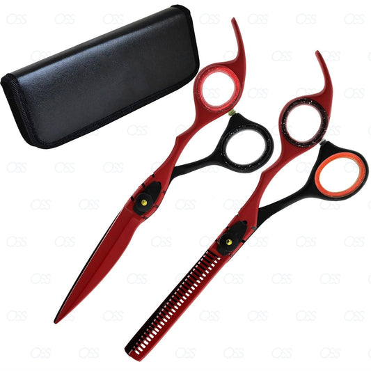 Hairdressing Scissors Barber Salon Hair Cutting & Thinning Shears Razor Sharp Set
