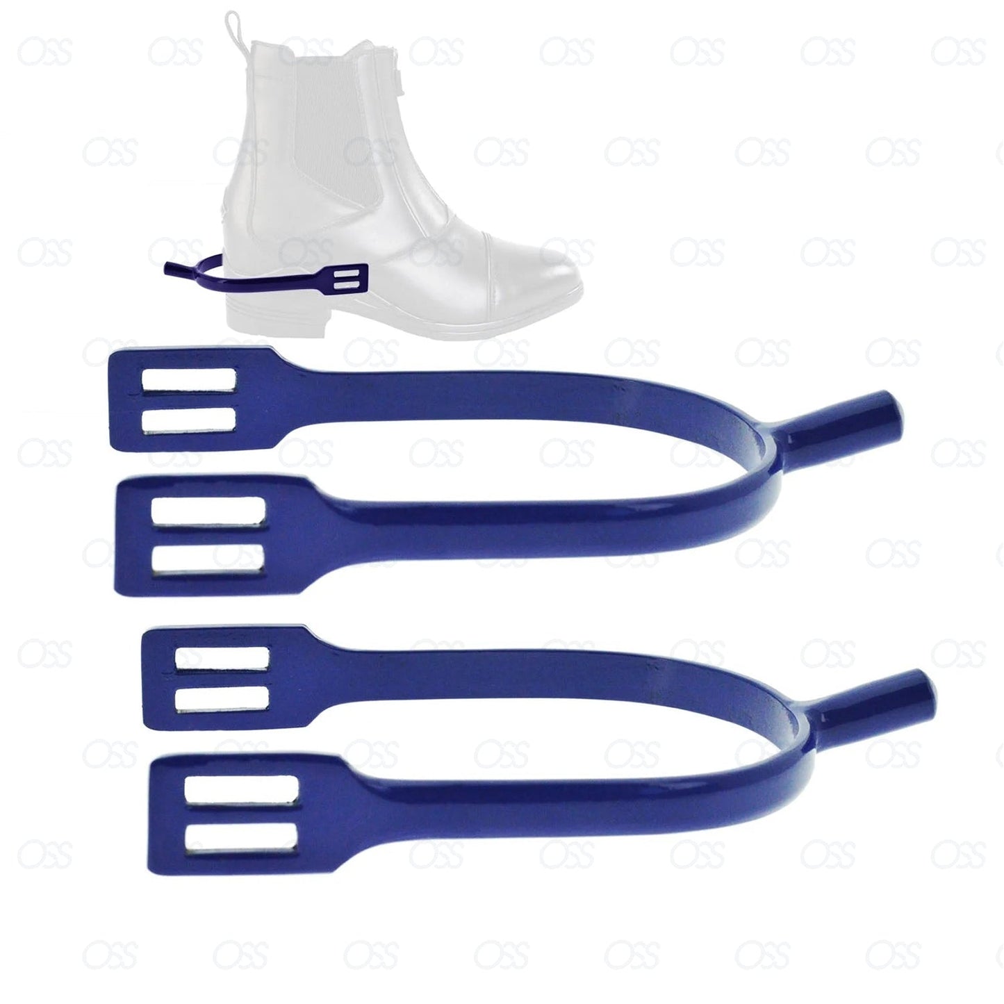 Horse Riding Spur Rider Metal Blunt Rounded End Spurs Stainless Steel NEW