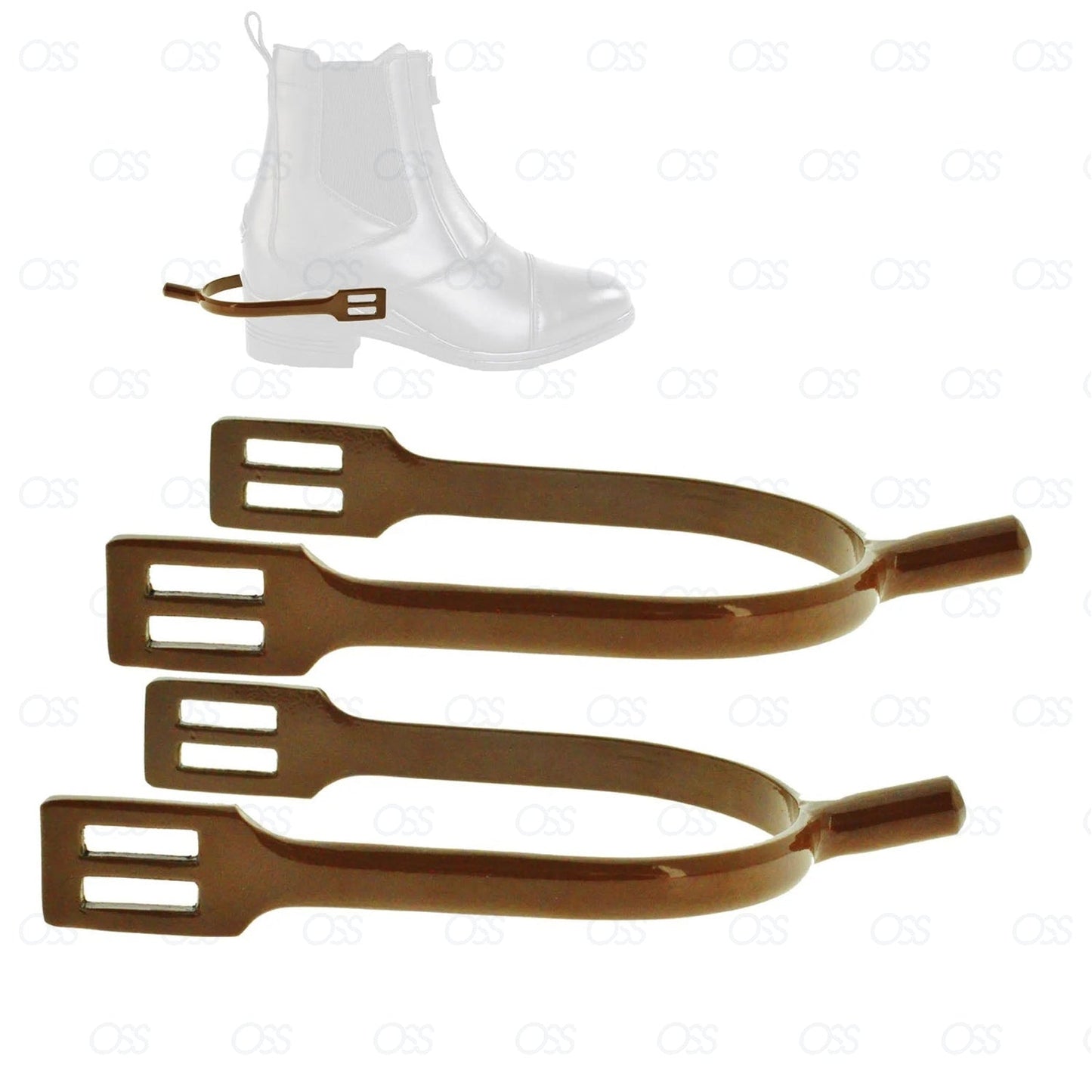 Horse Riding Spur Rider Metal Blunt Rounded End Spurs Stainless Steel NEW