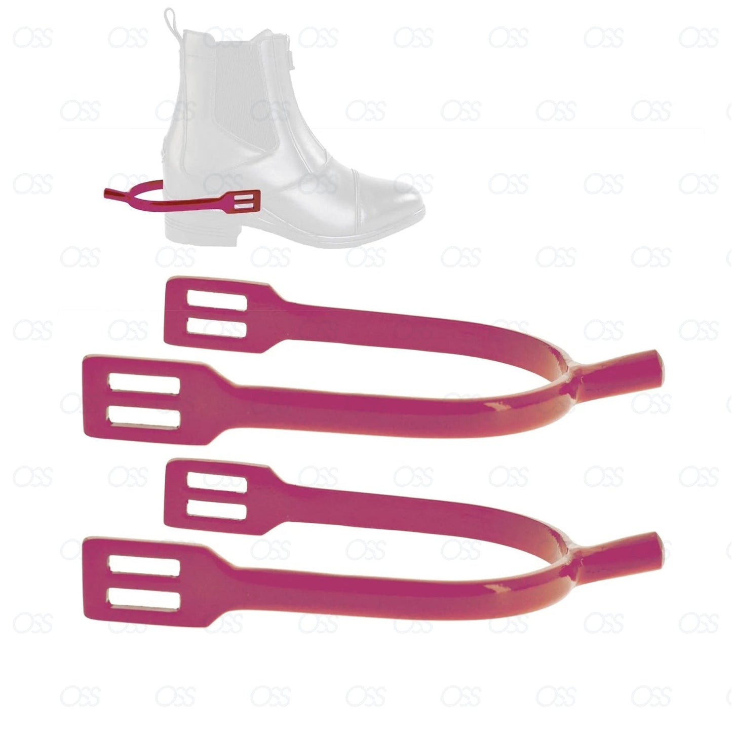 Horse Riding Spur Rider Metal Blunt Rounded End Spurs Stainless Steel NEW