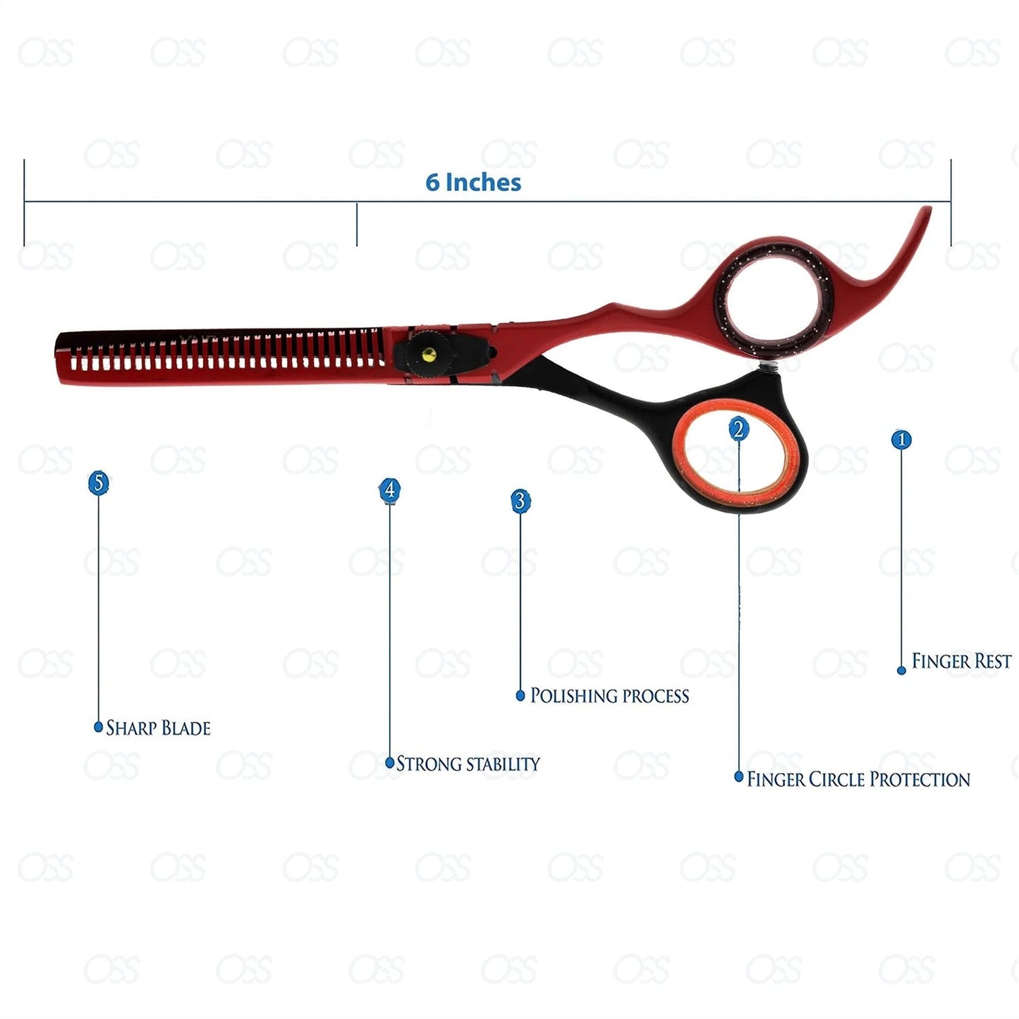 Hairdressing Scissors Barber Salon Hair Cutting & Thinning Shears Razor Sharp Set