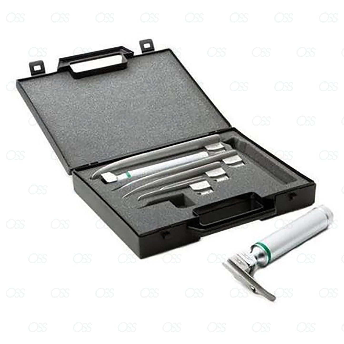 Mega Light Fiber Macintosh Flexible Laryngoscope 2 Blades Diagnostic